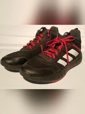 Men Adidas Ownthegame Mid Basketball Shoes Sneakers Size 12 Black/Red